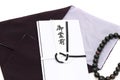 Japanese funeral offering envelope Royalty Free Stock Photo