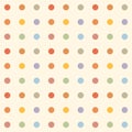 Japanese Funny Polka Dot Vector Seamless Pattern