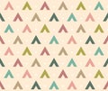 Japanese Funny Triangle Vector Seamless Pattern