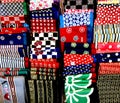 Japanese furoshiki handkerchiefs Royalty Free Stock Photo
