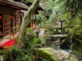 Japanese garden Royalty Free Stock Photo