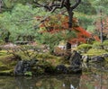 Ginkakuji temple with autumn colors in kyoto, Japan Royalty Free Stock Photo