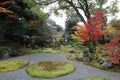 Japanese garden and autumn leaves in Daigoji Temple Sanbo-in, Kyoto, Japan Royalty Free Stock Photo