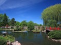 Japanese garden in Bloomington with pond