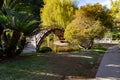 Japanese Garden Bridge Royalty Free Stock Photo