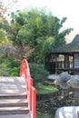 Japanese garden bridge