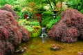 Japanese garden in butchart gardens Royalty Free Stock Photo