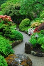 Japanese garden in butchart gardens Royalty Free Stock Photo