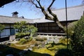 Japanese garden in Daigoji temple, Kyoto Royalty Free Stock Photo