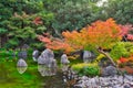 Japanese garden of Expo`70 commemorative park. Royalty Free Stock Photo