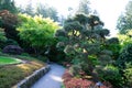 Japanese garden The famous gardens of Butchert on Victoria Island. Canada. The Butchart Gardens Royalty Free Stock Photo