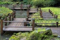 Japanese Garden Foot Bridge Royalty Free Stock Photo