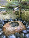 Japanese Garden Fountain Royalty Free Stock Photo