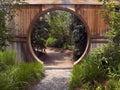 Japanese Garden Gate Royalty Free Stock Photo