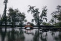 Japanese garden in Hilo, Hawaii. Liliuokalani Gardens Royalty Free Stock Photo