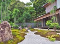 Japanese garden inside Hase-dera Temple