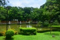 Japanese garden inside Rizal park in Manila, Philippines Royalty Free Stock Photo