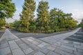 Japanese garden in Kenninji Temple, Kyoto, Japan Royalty Free Stock Photo