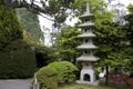 Japanese garden lantern Royalty Free Stock Photo