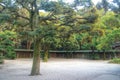 Japanese garden in the meiji shrine, Tokyo, Japan Royalty Free Stock Photo