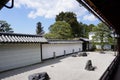 Japanese garden in Nanjenji temple, Kyoto Royalty Free Stock Photo