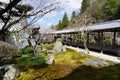 Japanese garden in Nanjenji temple, Kyoto Royalty Free Stock Photo