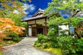 Japanese garden - nihon teien Royalty Free Stock Photo