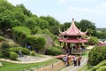 Japanese Garden at Ramoji Film city, Hyderabad, Royalty Free Stock Photo