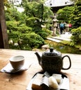 Japanese garden in San Francisco and tea