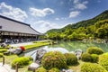 Japanese garden, view of Japanese stone garden,