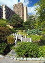 Japanese Garden walkway path in Monte Carlo Monaco Europe condom Royalty Free Stock Photo