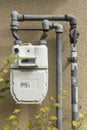 Japanese gas meter Royalty Free Stock Photo