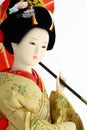 Japanese geisha doll Royalty Free Stock Photo