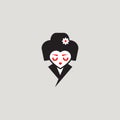 Japanese geisha icon Royalty Free Stock Photo