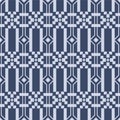 Japanese Geometric Stripe Vector Seamless Pattern Royalty Free Stock Photo