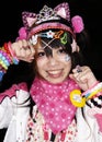 Japanese girl poses in Cosplay outfit in Tokyo