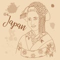 Japanese girl retro style