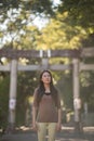 Japanese Girl at Shrine