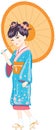 Japanese girl with umbrella