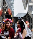 Japanese girls are beautiful cloth and make up for halloween party universal studio japan