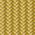 Japanese Gold Diagonal Brick Vector Seamless Pattern