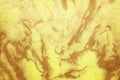 Japanese gold marble dyed paper texture background, ink mixing, watercolor, suminagashi, abstract art Royalty Free Stock Photo