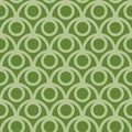 Japanese Green Fish Scale Vector Seamless Pattern Royalty Free Stock Photo