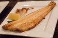 Japanese Grilled Mackerel Fish on plate