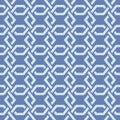 Japanese Hexagon Chain Net Vector Seamless Pattern Royalty Free Stock Photo