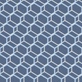 Japanese Hexagon Net Vector Seamless Pattern Royalty Free Stock Photo