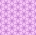 Japanese Hexagon Star Flower Vector Seamless Pattern Royalty Free Stock Photo