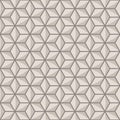 Japanese Hexagon Star Mosaic Vector Seamless Pattern