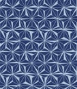 Japanese Hexagon Star Vector Seamless Pattern Royalty Free Stock Photo
