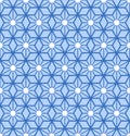 Japanese Hexagon Star Vector Seamless Pattern